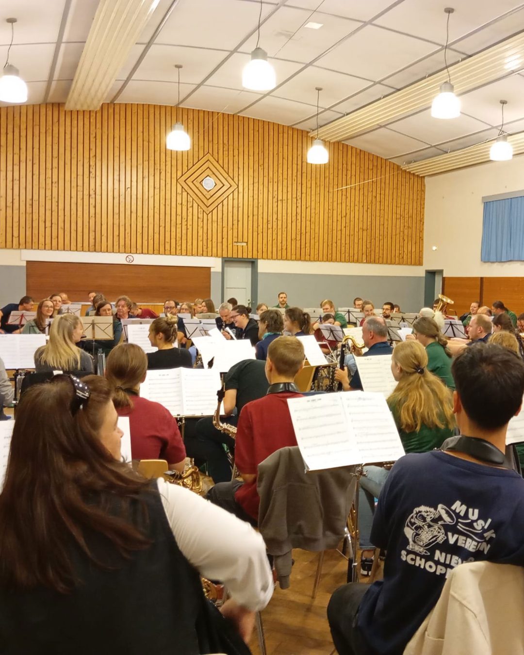 Gemeinsame Probe der Hohberger Musikvereine